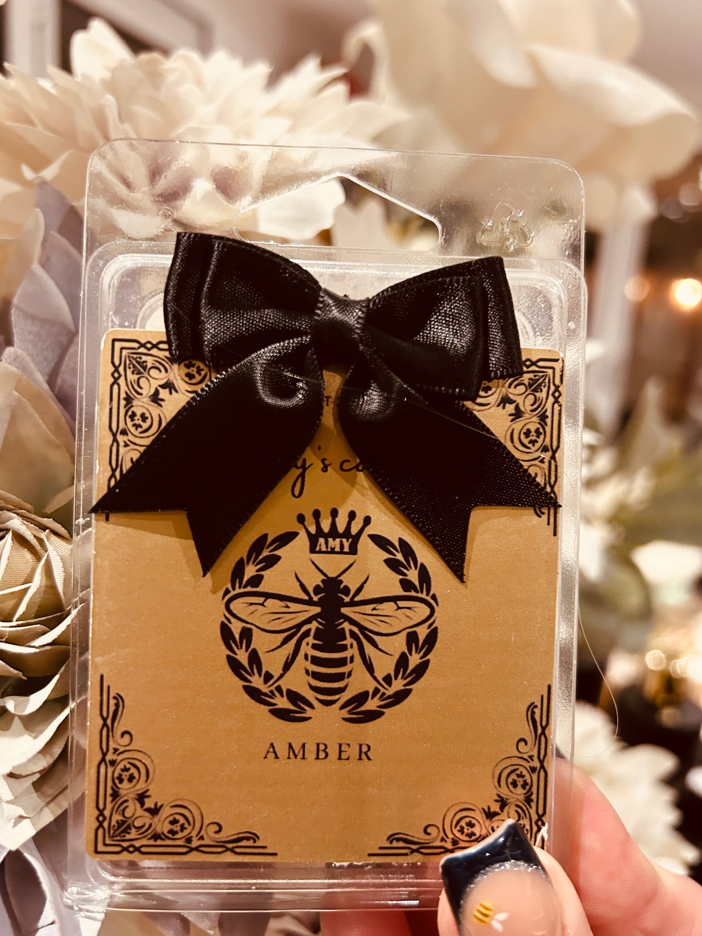 Wax melts- six cubes - Ambre - Carly's candles & wax melts