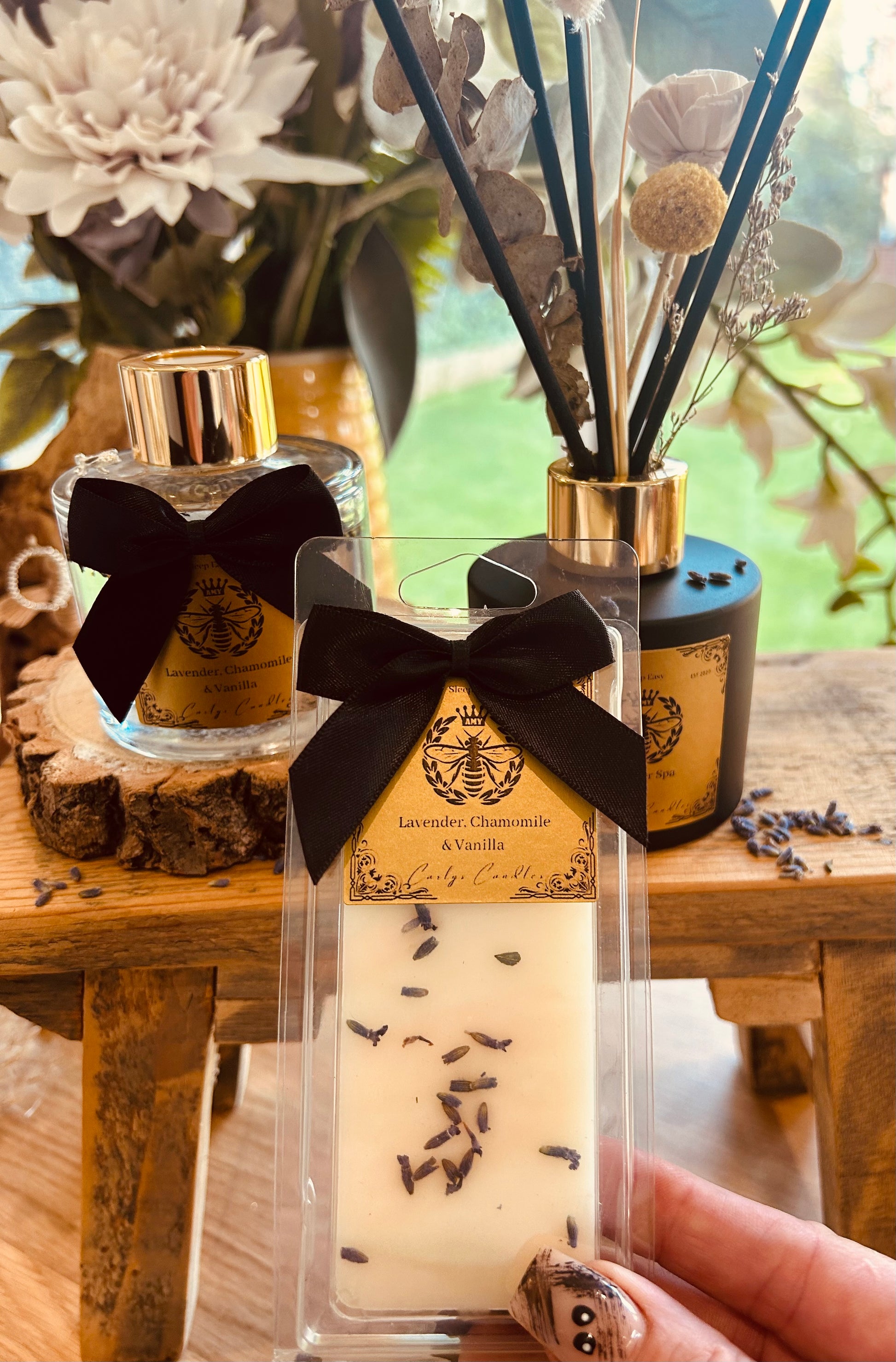 Lavender, Chamomile & Vanilla soy wax melts - Carly's candles & wax melts