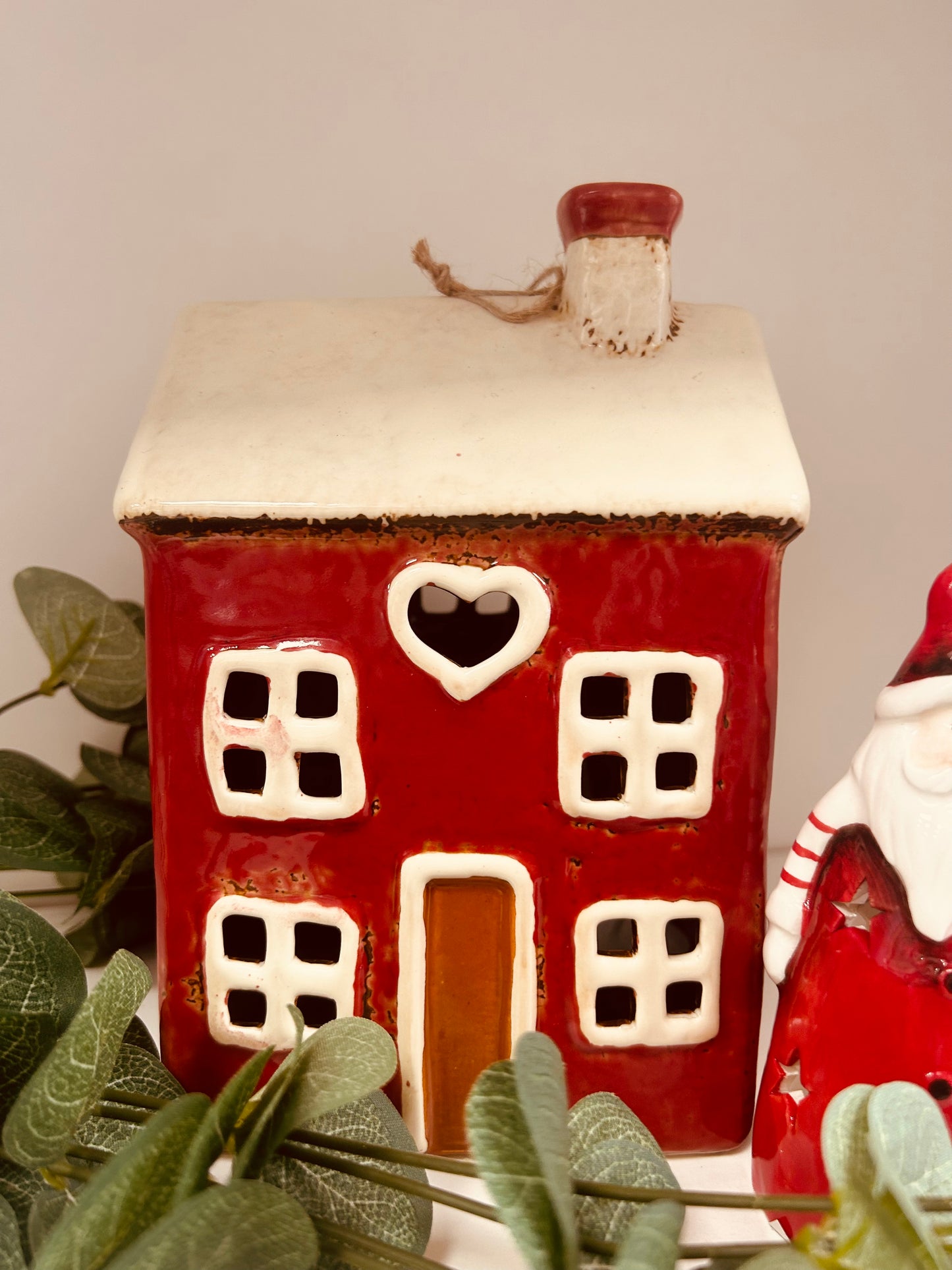 Village Pottery Xmas Heart House - Carly's candles & wax melts