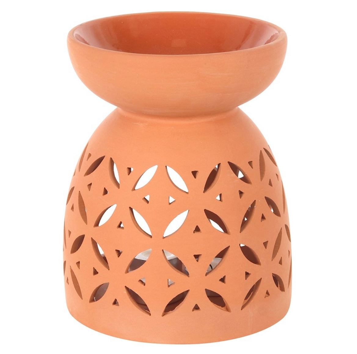 20CM LARGE TERRACOTTA OIL BURNER - Carly's candles & wax melts