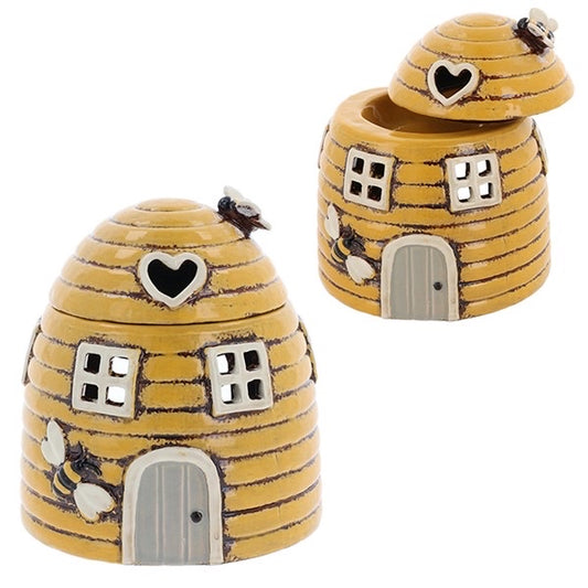 Village Pottery Beehive Dome Yellow Warmer - Carly's candles & wax melts