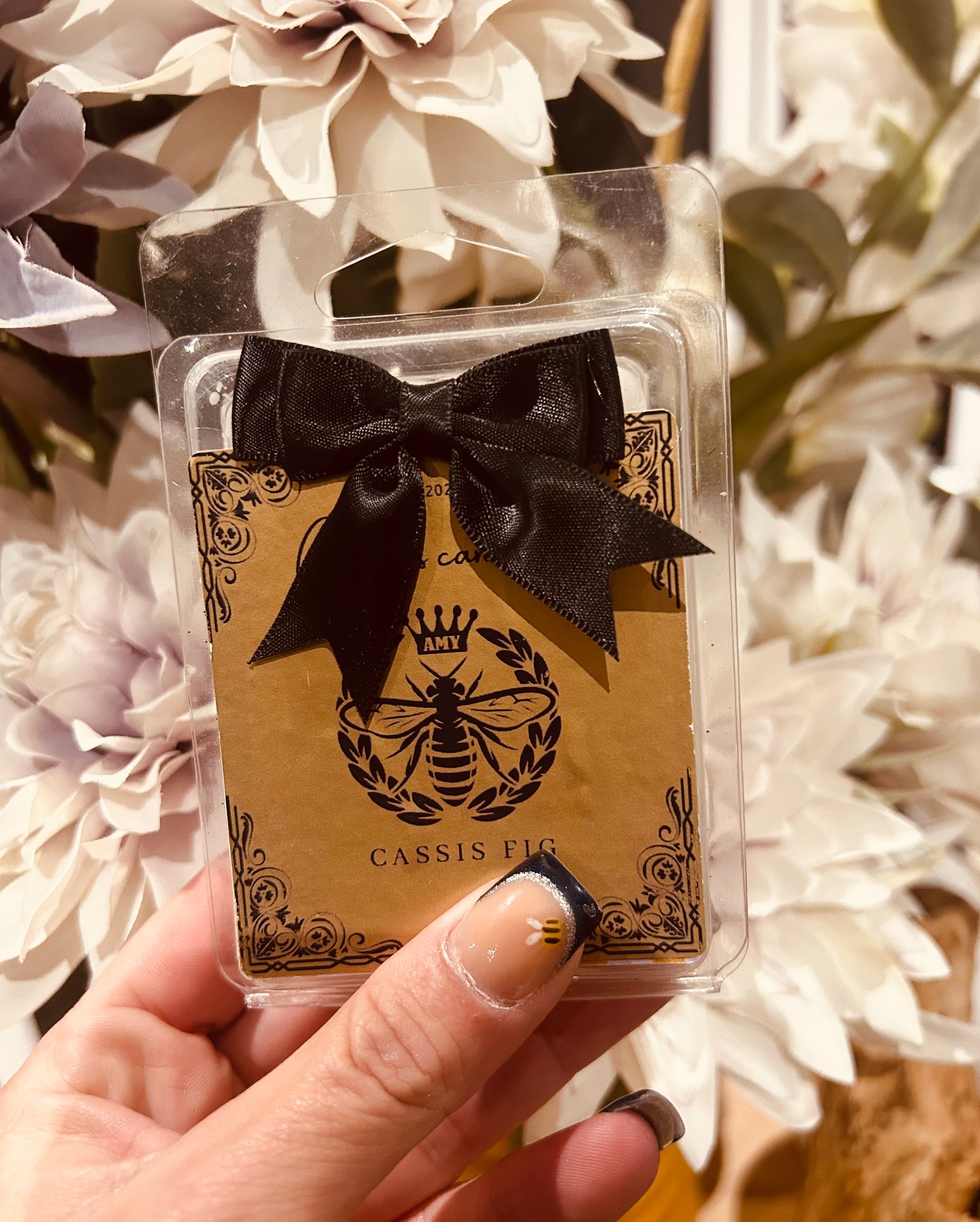 Wax melts - Cassis fig six cubed clamshell wax melts - Carly's candles & wax melts