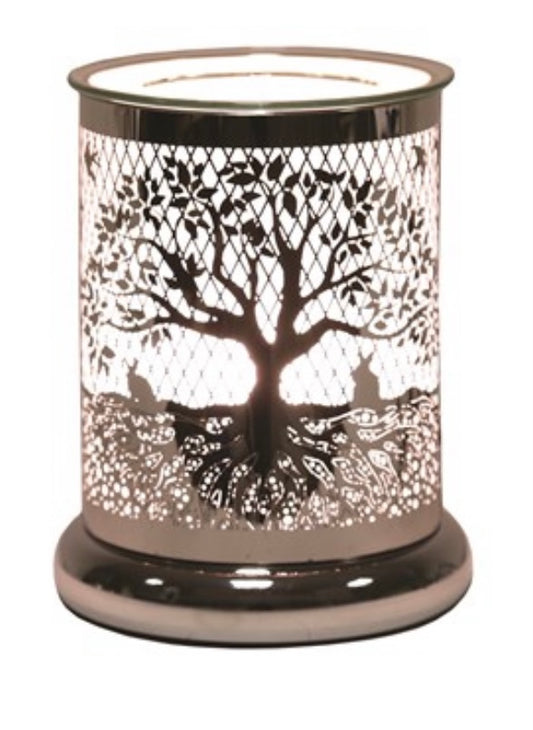 Electric Silhouette wax melt burner - tree of life - Carly's candles & wax melts