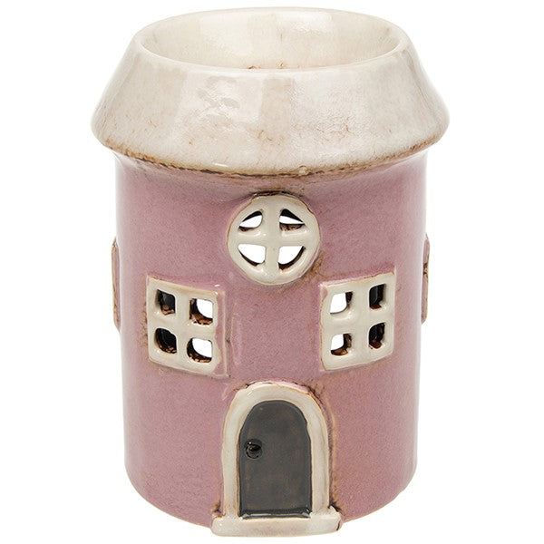 Village Pottery Warmer Round Pink - Carly's candles & wax melts